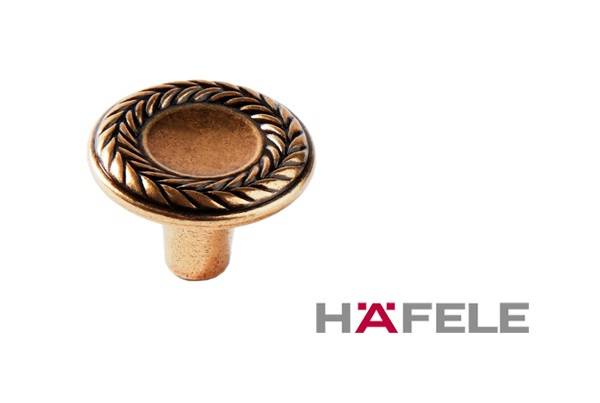 120.01.010 Ручка кнопка Античная бронза Металл Hafele