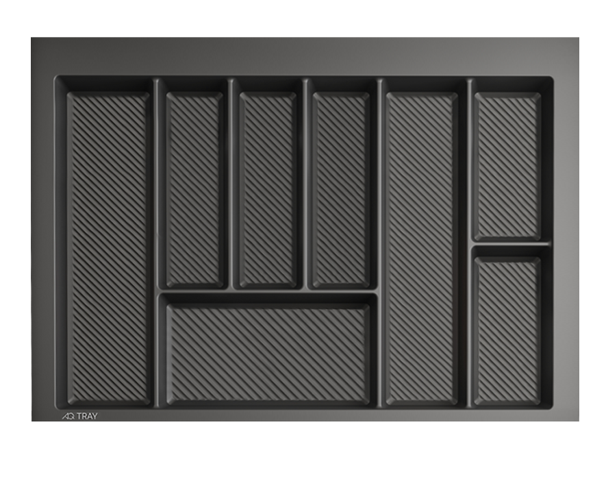 13.0078 Лоток для столовых приборов 700мм графит Tray 650х490мм AQ 