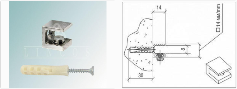 Кронштейн 3.20 М (01) никель Линкос 