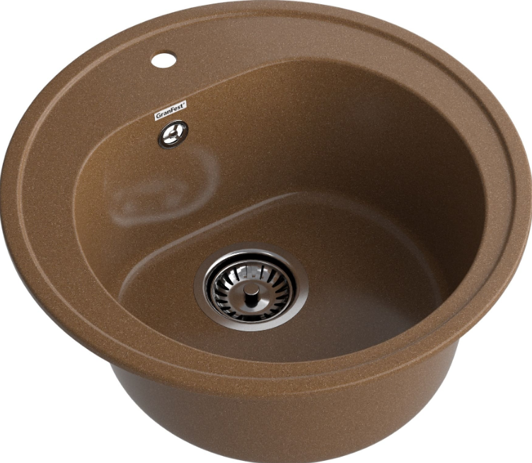 Мойка RONDO - Терракот 510х510х190мм круглый 1 чаша GranFest R-510 терракот 