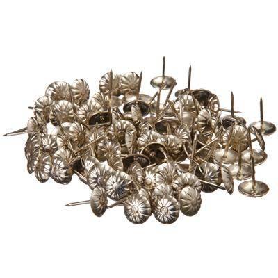 Гвозди декоративные усиленные (167 шт) хром 623-199