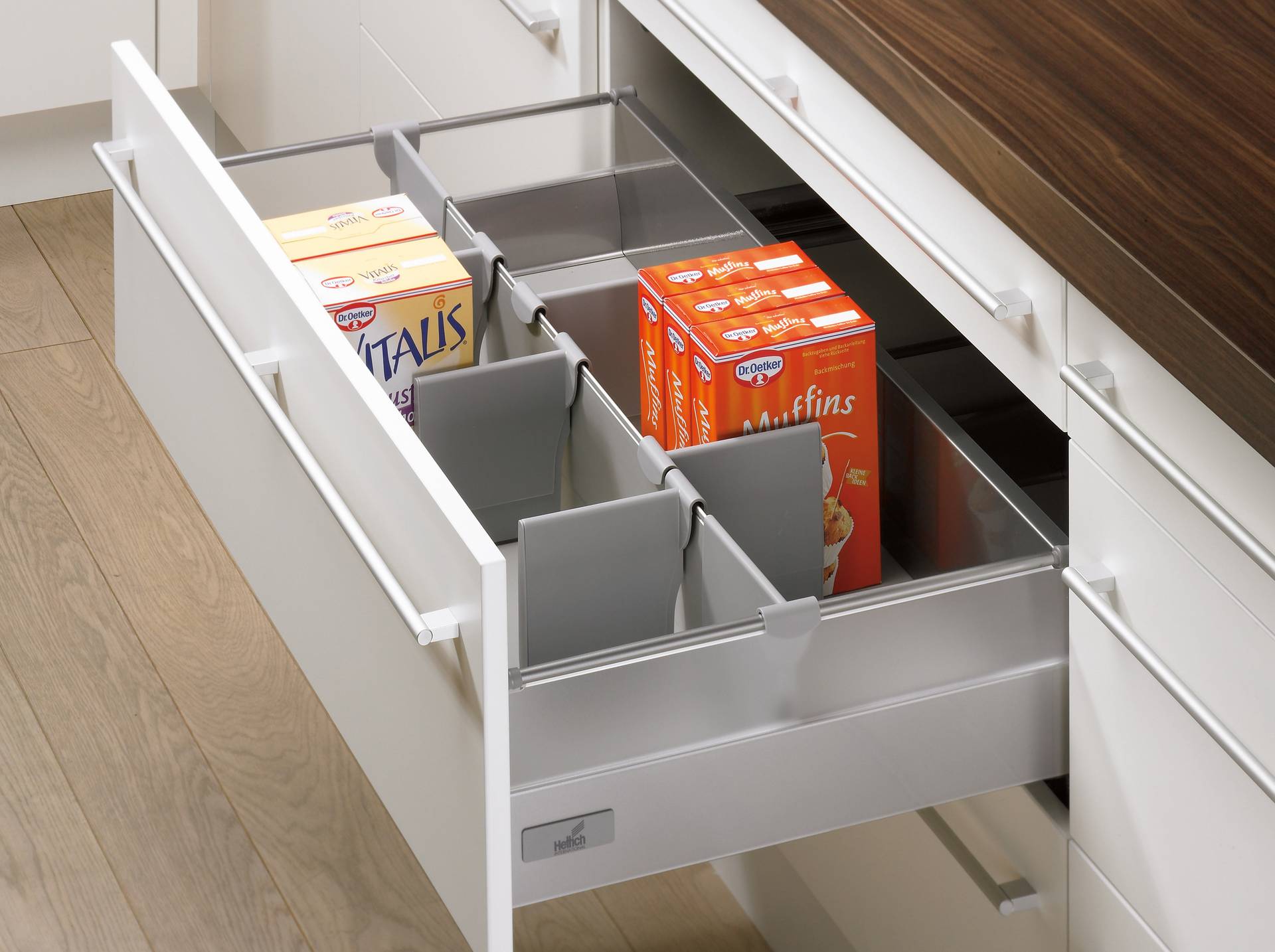 Разделитель организации с рейлингами 144/450 InnoTech без надставок 450мм Hettich 