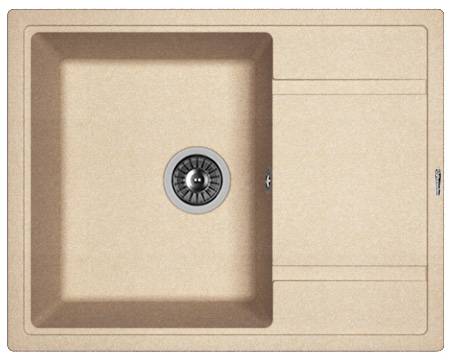 Мойка Липси 650 Песочный 650х510х200мм прямоугольный 1 чаша Florentina 20.125.С0650.107 