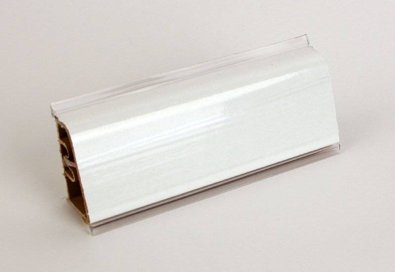 Плинтус Белый Глянец 10Г, 1111/1 АР740 - 4 200мм пластик Termoplast 