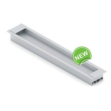 Хром матовое NOVA Ручка врезная Анодир. для 16 мм 200 мм 