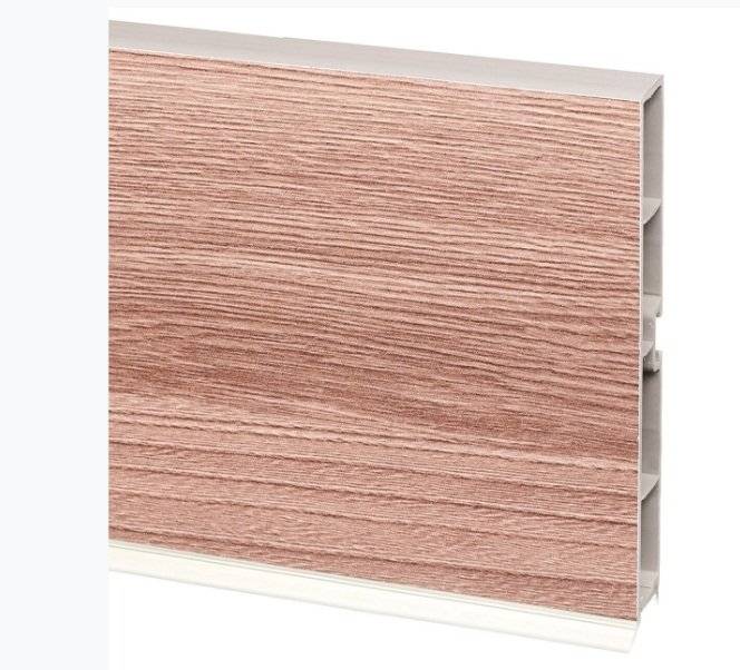 Цоколь кухонный ламинированный 100 мм 2025L Ясень Асахи темный 4 000 Rehau 