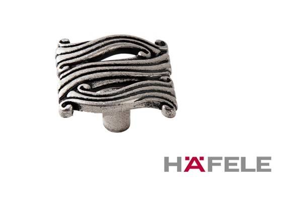 120.01.020 Ручка кнопка Античное серебро Металл Hafele