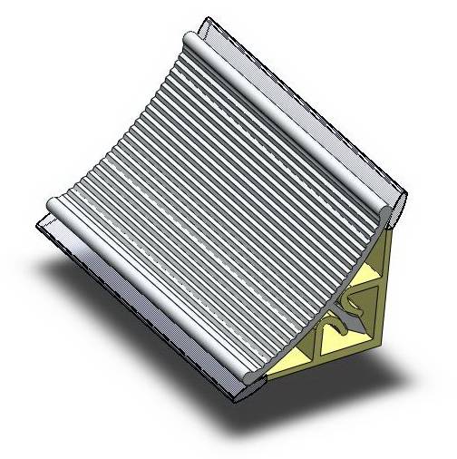 Плинтус Рифленый вогнутый - Прочее - 3 000мм алюминий Найди 