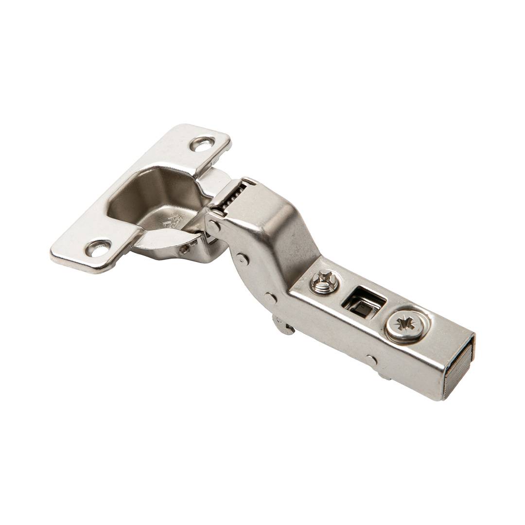 Петля 110 гр. Вкладная LemaxProf clip-on Без монтажной планки с доводчиком быстрого монтажа никель F