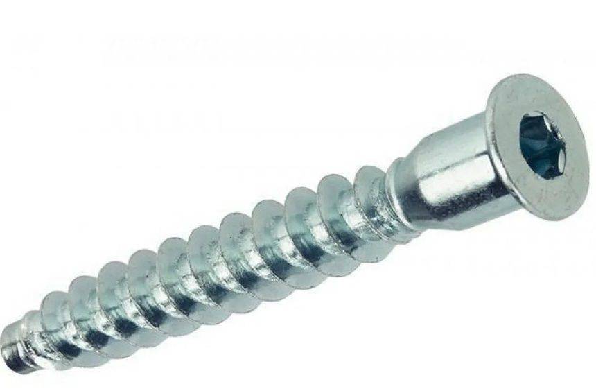 Евровинт 7х50 потайная головка цинк Lemax 