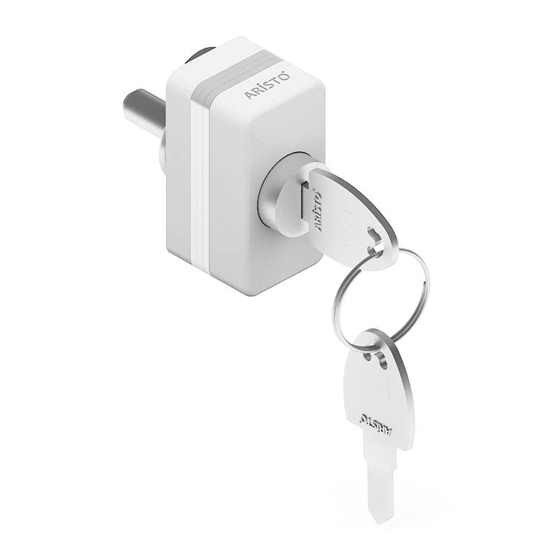 Замок универсальный Белый матовый 