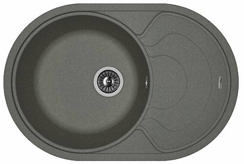 Мойка Родос 760 Черный 760х510х200мм овальный 1 чаша Florentina 20.140.D0760.102 