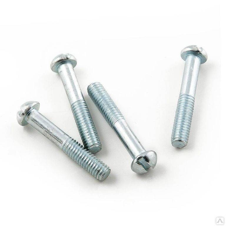 Винт М6х80 полукруглая головка цинк ГОСТ 17473-80 Китай 