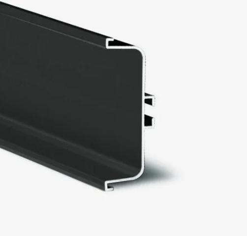 Visio 13096921044 Ручка профильная  C-обр. горизонтальная 4 100 мм Черный матовый Металл Rehau