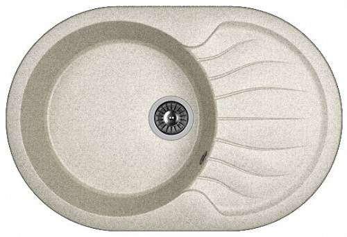 Мойка Берта 760 Серый 760х510х200мм овальный 1 чаша Dr.Gans 25.040.С0760.408 