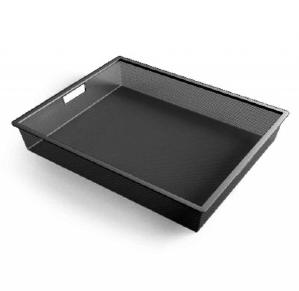 Корзина мелкосетчатая на 1 рельс Черный 527x427x85 мм 