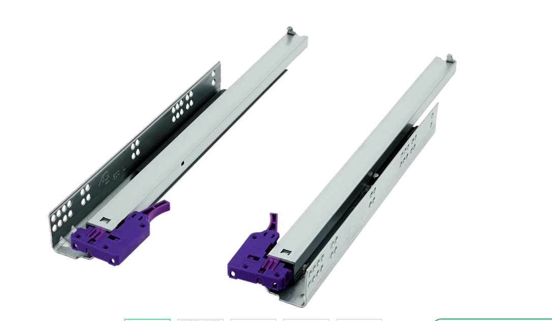 11.0190 Напр.Cкрытого Монтажа Stealth замок 3D, 30кг П/В 350 с доводчиком AQ