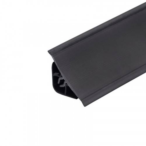 Плинтус Черный глянец 2647L - Дженерик Эконом - 3 000мм пластик Рехау 