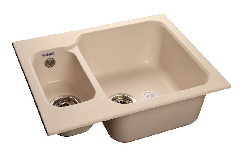 Мойка Эко-М - Белый 615х500х200мм прямоугольный 1,5 чаши GranFest М-09 белый 