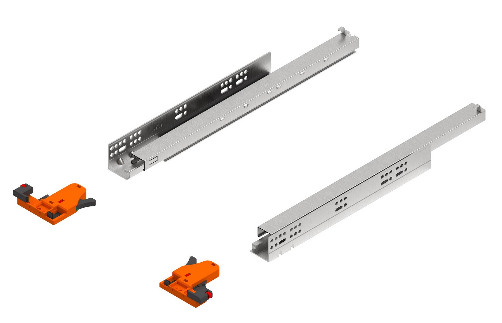 Напр.Cкрытого Монтажа Полного выдвижения 450 с доводчиком REJS