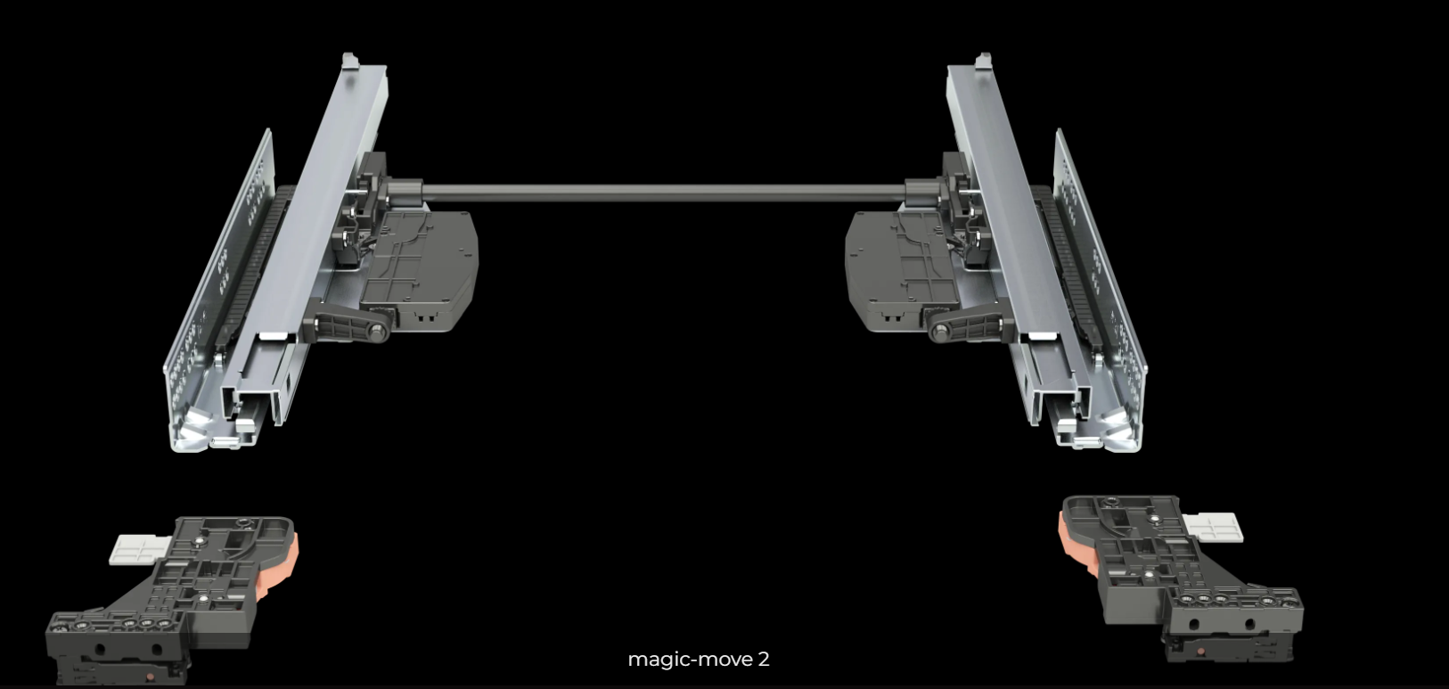 20090 Напр.Cкрытого Монтажа замок 3D, 40кг P2O полного выдвижения 250 с доводчиком DTC