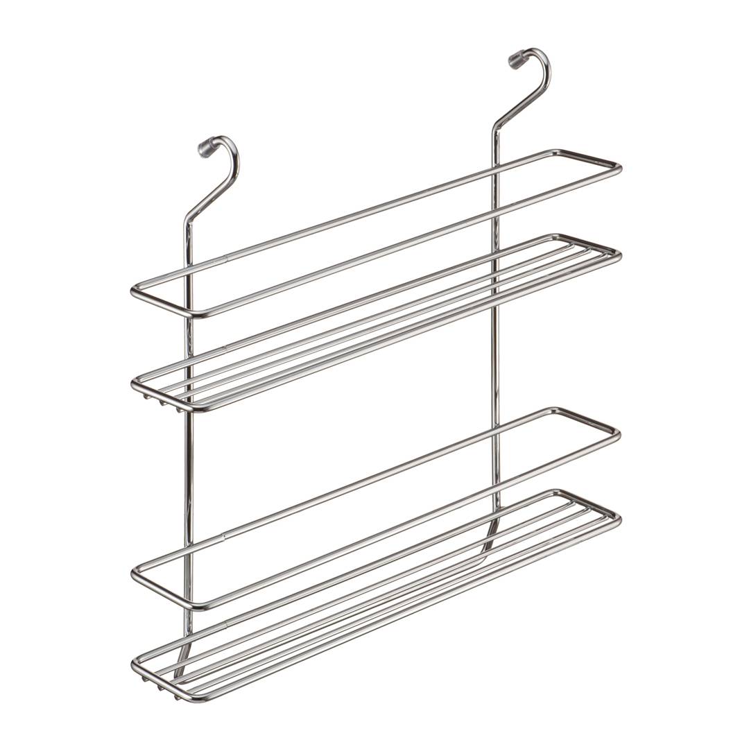 Полка двухярусная для специй 355х90х355 мм хром MX-063 Lemax