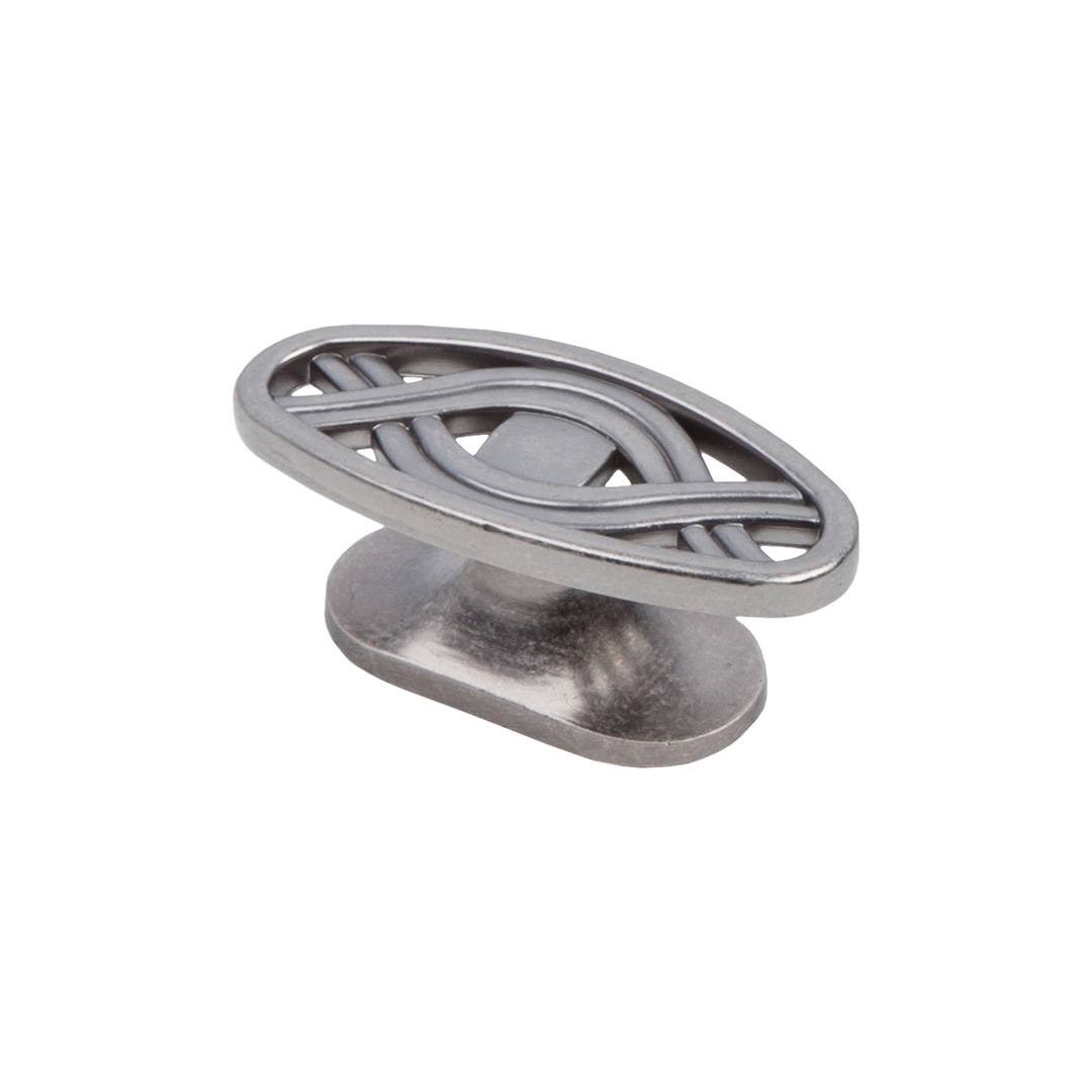 RK-084 BAZ Ручка кнопка Черненый старинный цинк Металл KERRON