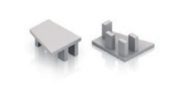 Заглушка полкодержателя серебро матовое