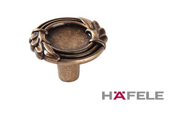 120.01.040 Ручка кнопка Античная бронза Металл Hafele