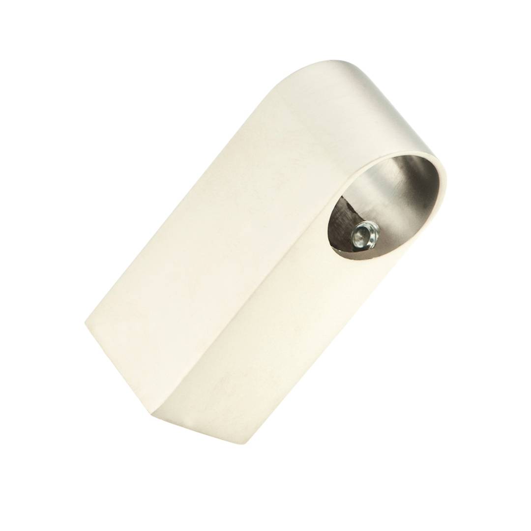 Держатель рейлинга прямой "Модерн" никель матовый RAT-13 NM Lemax 