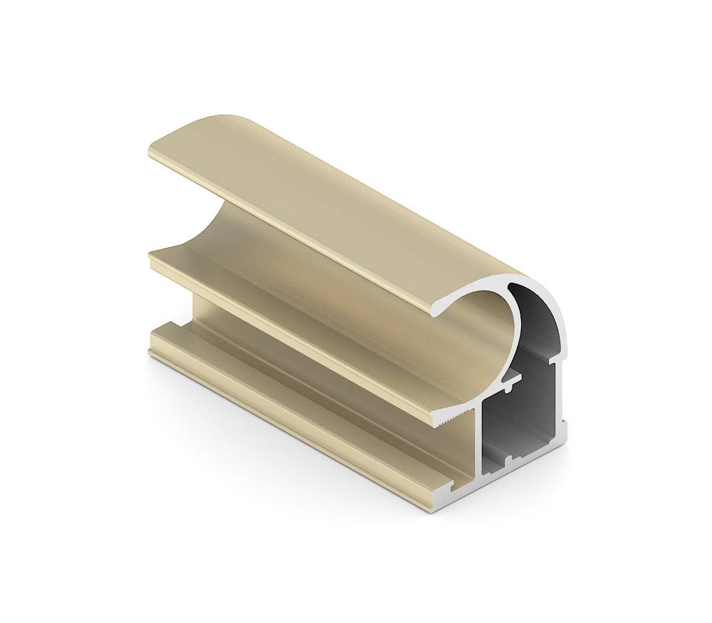 Золото матовое Стандарт Вертикальный профиль C Анодир. 5,4 м 