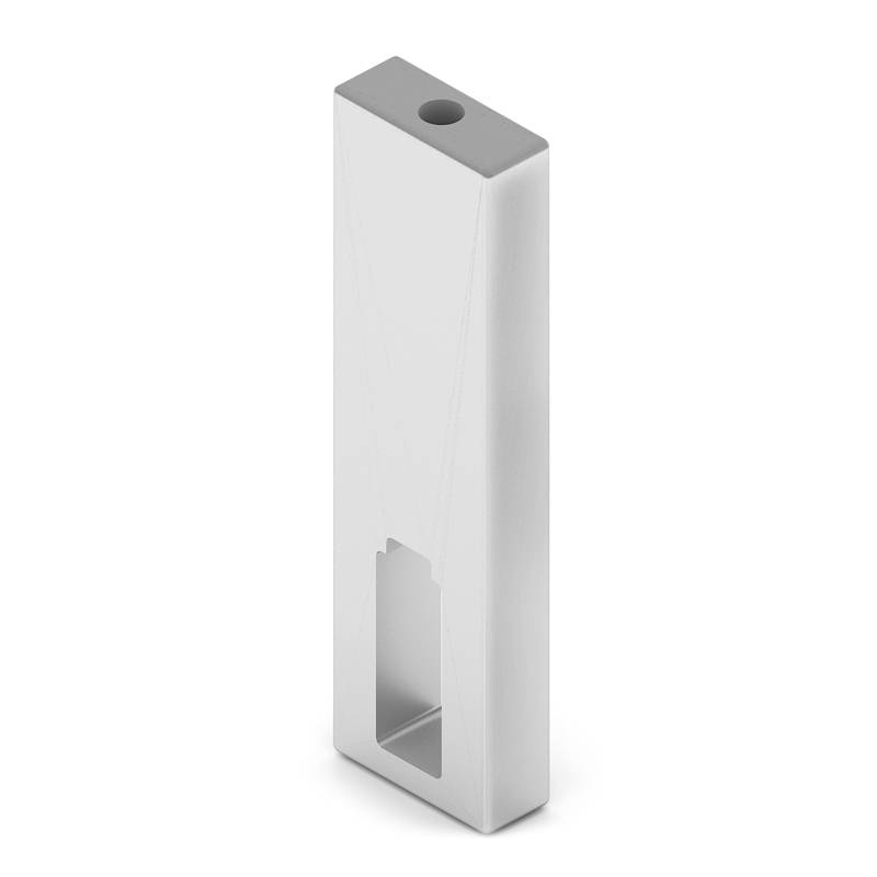 Крепление сквозное для алюминиевого вешала Серебро 