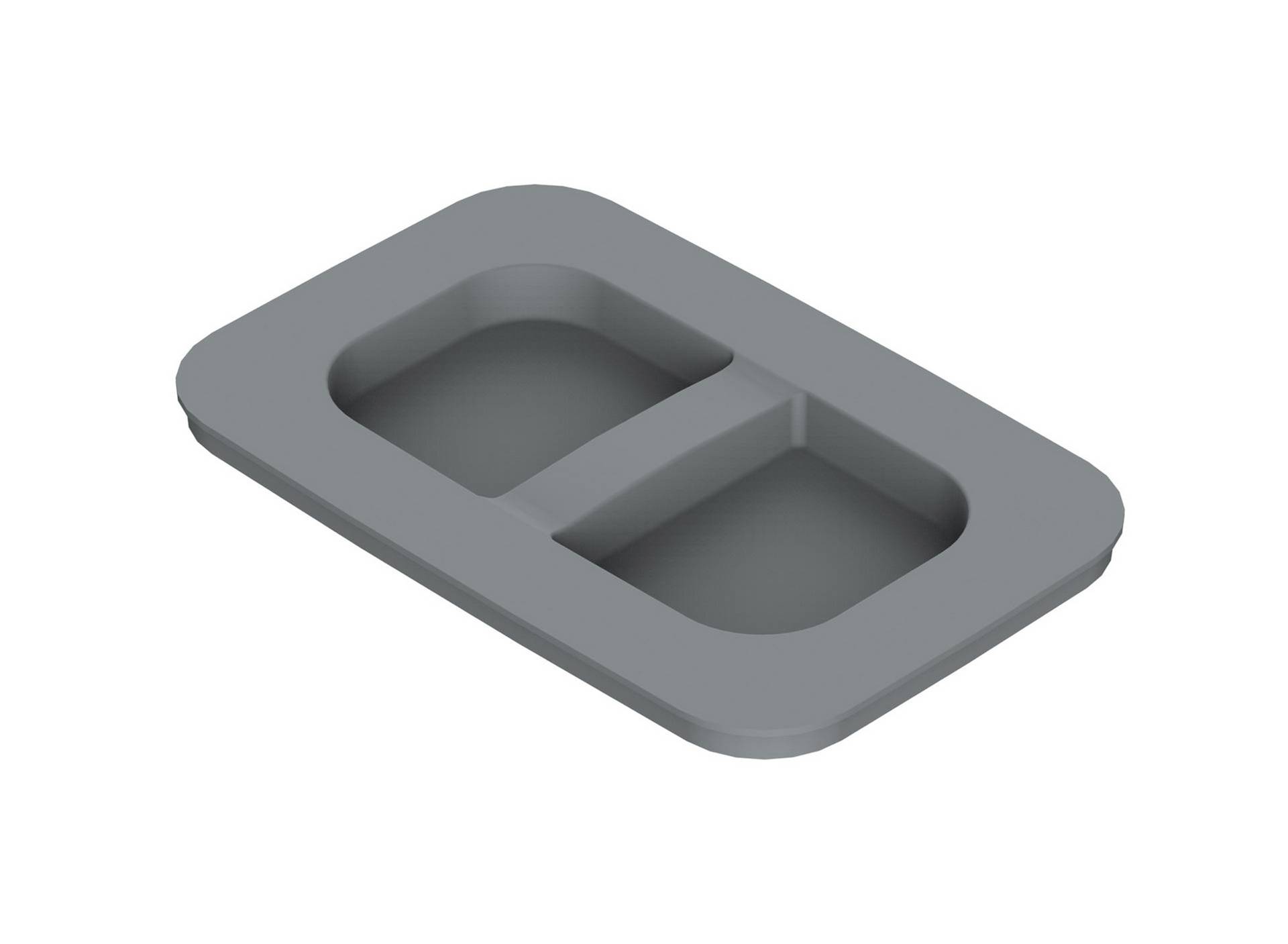 Крышка для ведер  б/выдвижения 15/20 л. серый REJS TE22.5668.05.049 