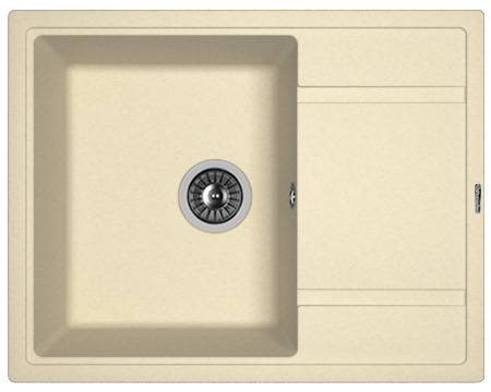 Мойка Липси 650 Шампань 650х510х200мм прямоугольный 1 чаша Florentina 20.125.C0650.202 