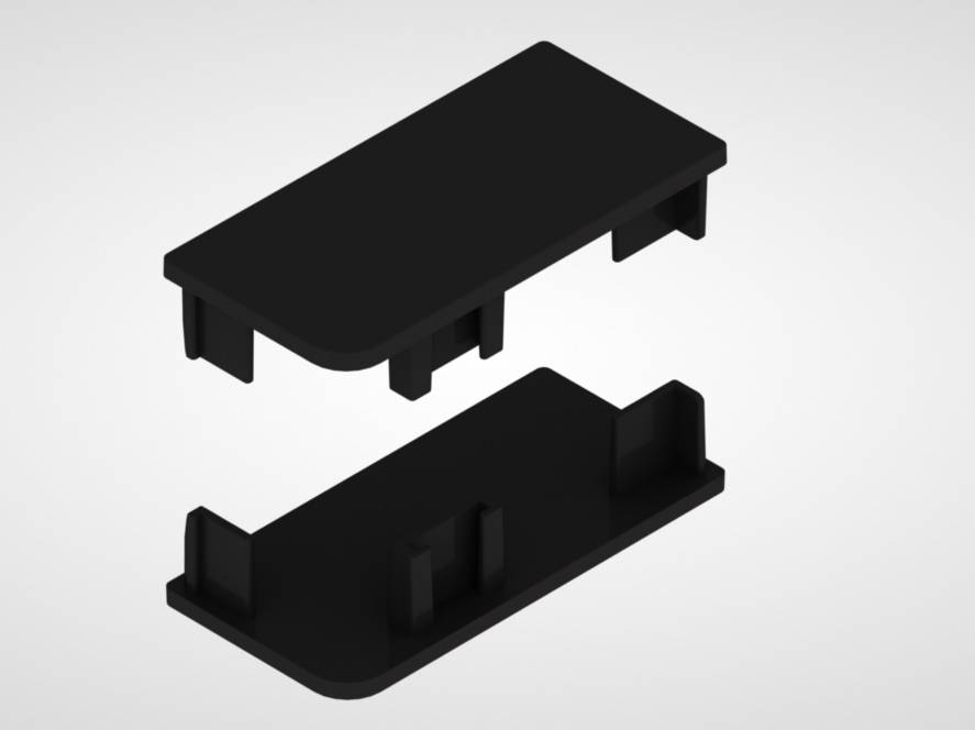 Заглушка Левый+Правый Черный матовый Rehau 13396891044 