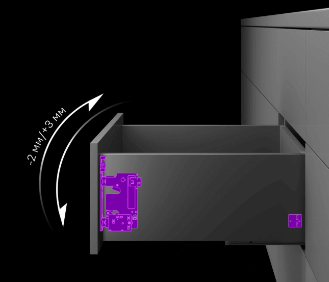 12.0040 Комплект ящика AQ LineBox (40кг) 88х300 мм Графит 