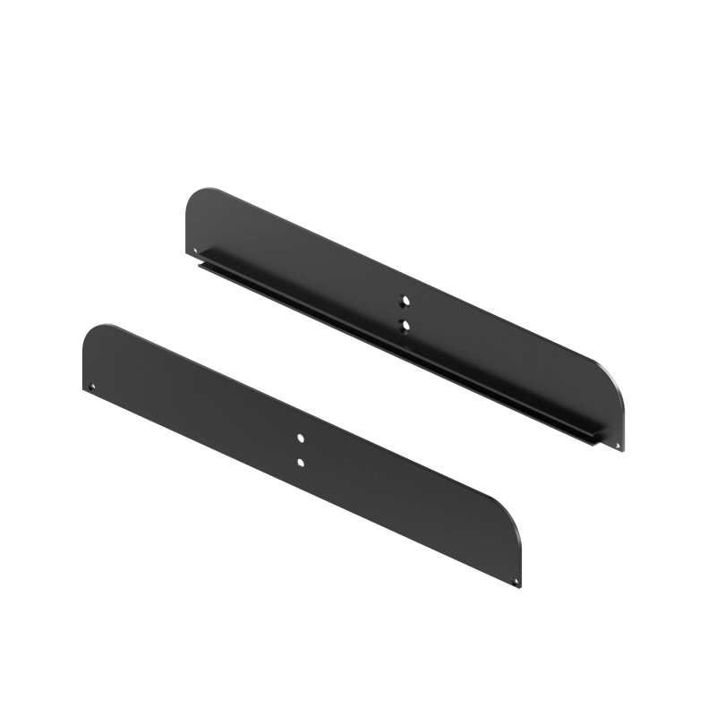 STELLA Боковины для стеклянной полки L=500 черный матовый