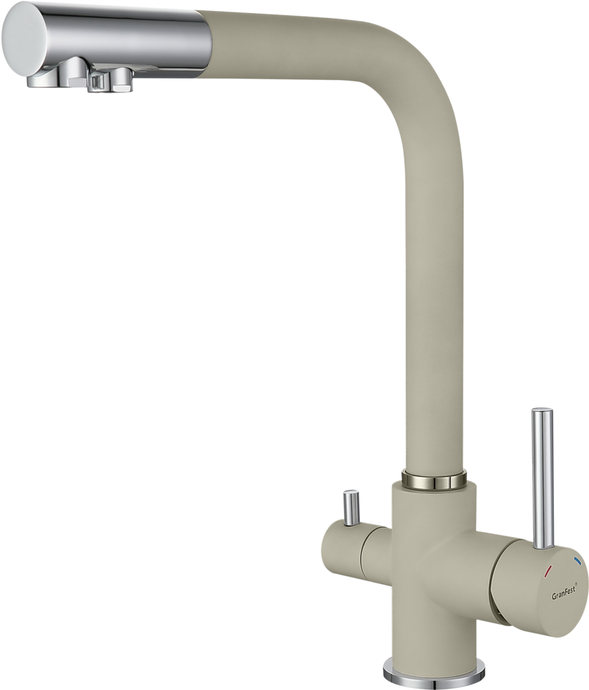  Смеситель 3611 D-35 мм Топаз Г-образный - GranFest 