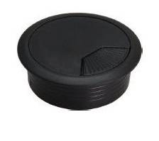 Розетка для комп. столов КК-60 черный пластик