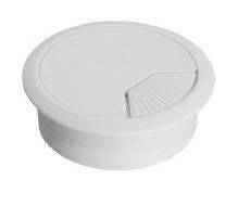 Розетка для комп. столов КК-60 белый пластик