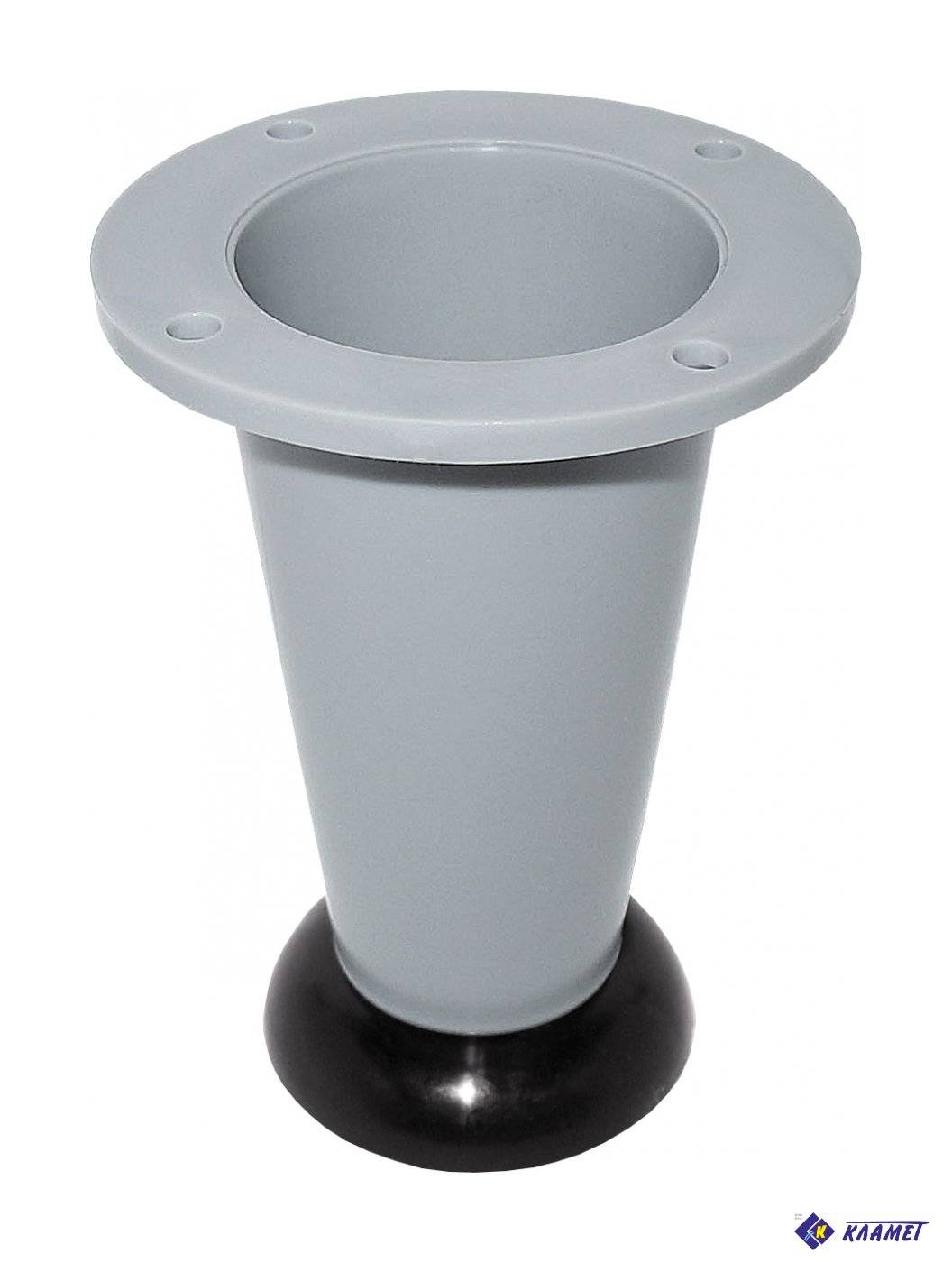 Опора ОР 100-02 100 мм серый+черный 