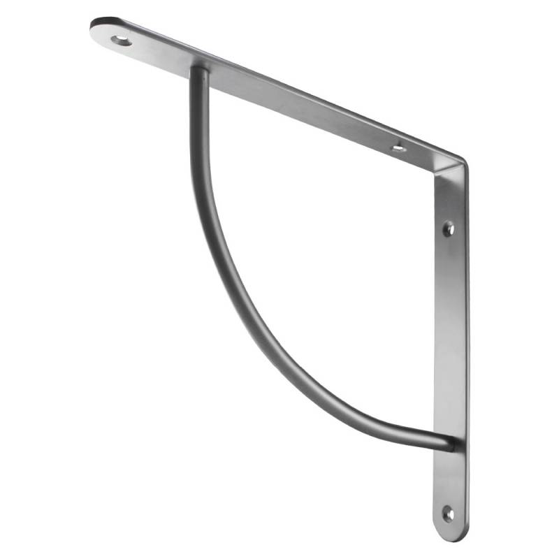 Кронштейн дугообразный Китай 220х220 хром матовый 