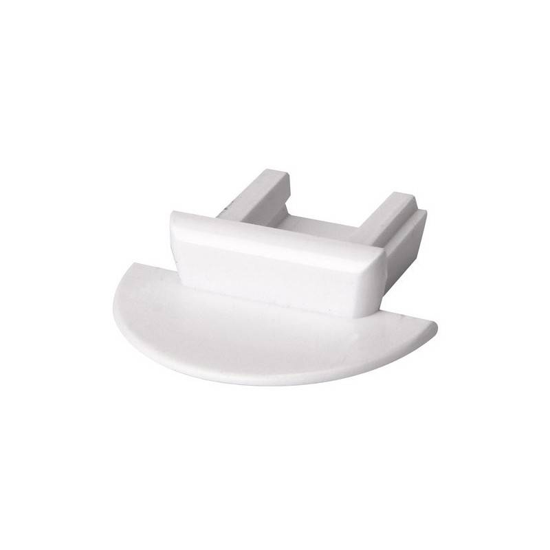 Залушка для врезного светодиодного профиля серый 