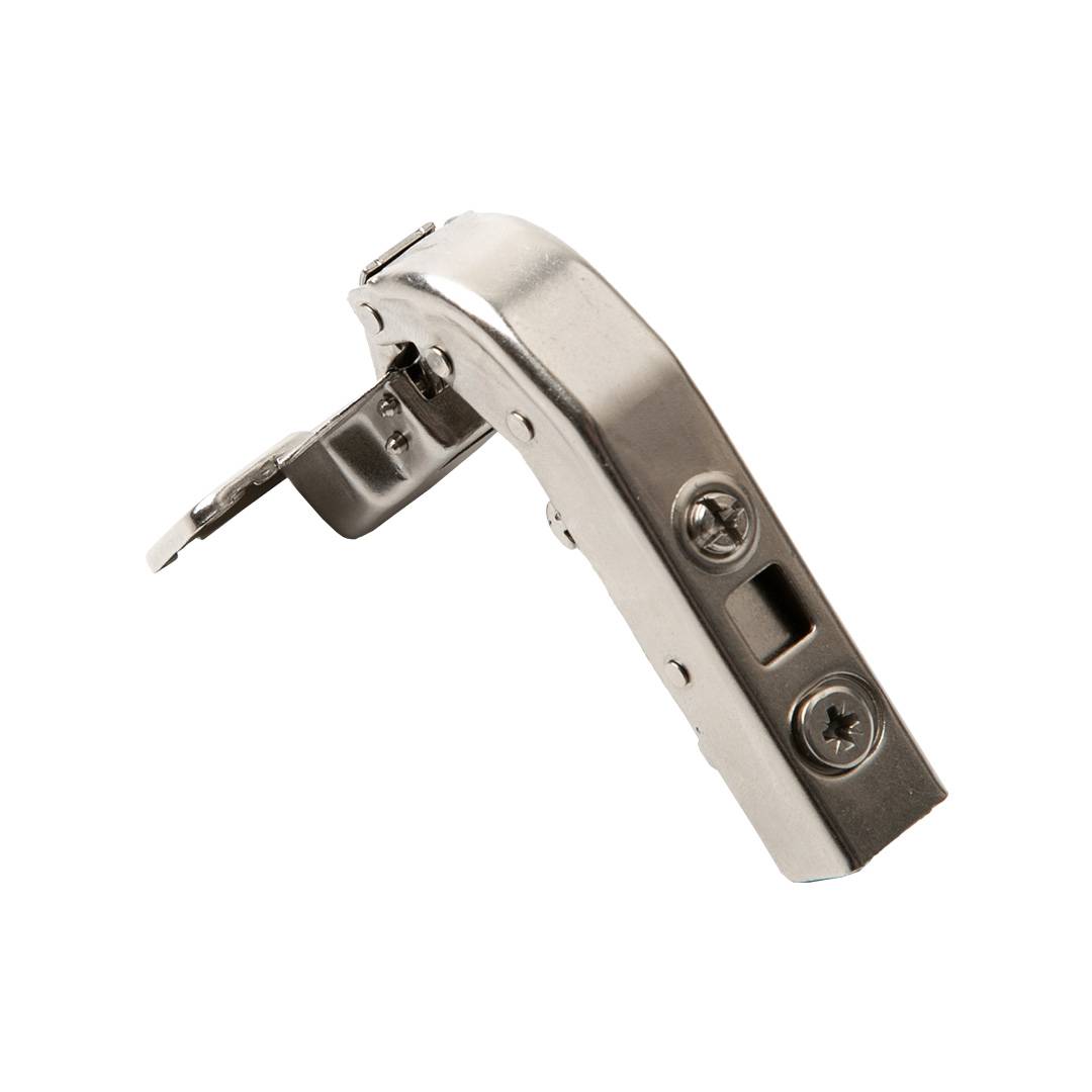 Петля 110 гр. ФП 90 гр. LemaxProf clip-on Без монтажной планки с доводчиком быстрого монтажа никель 