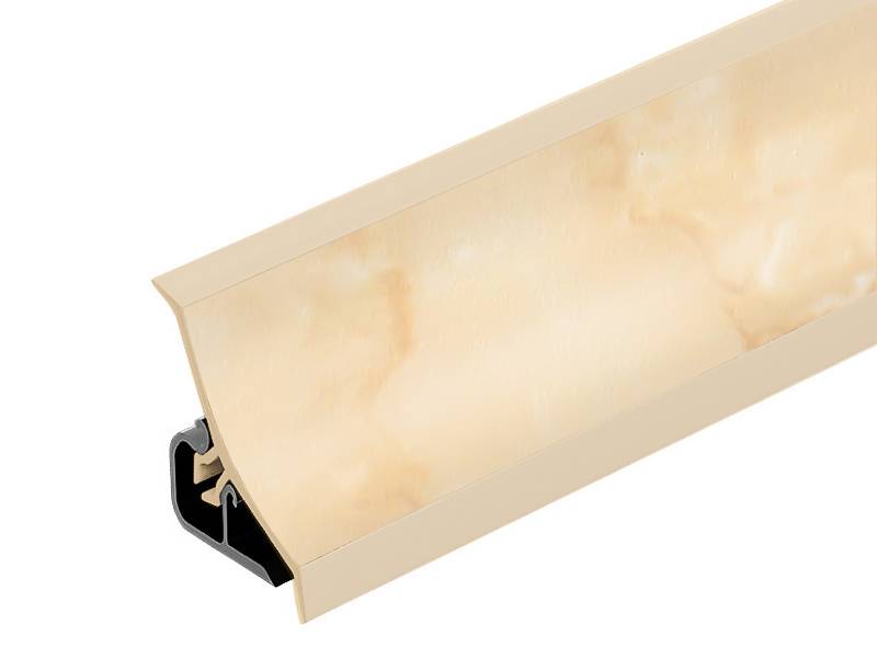 Плинтус Оникс Серый - AP120 - 3 000мм пластик Termoplast 