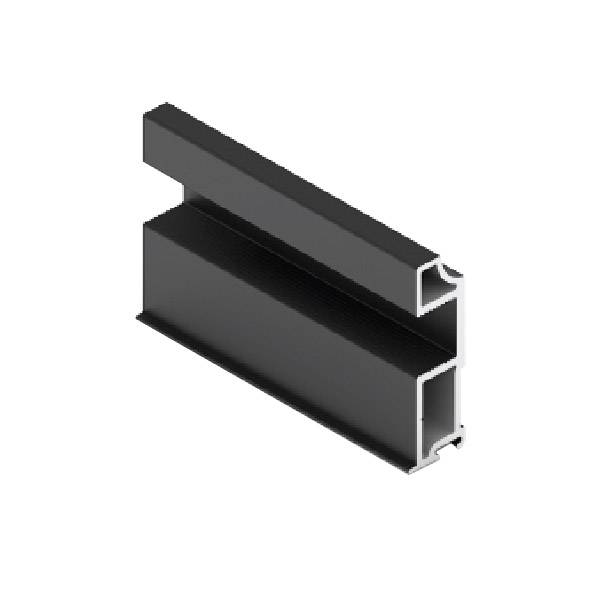 Черный матовый Slim Line Вертикальный профиль для 10 мм 5,4 м 