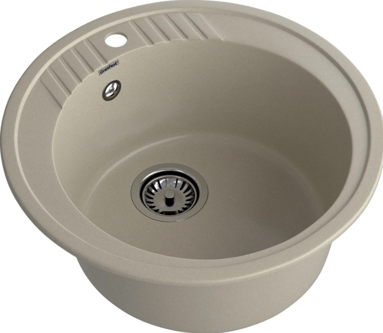 Мойка RONDO - Топаз 520х520х200мм круглый 1 чаша GranFest R-520 топаз 
