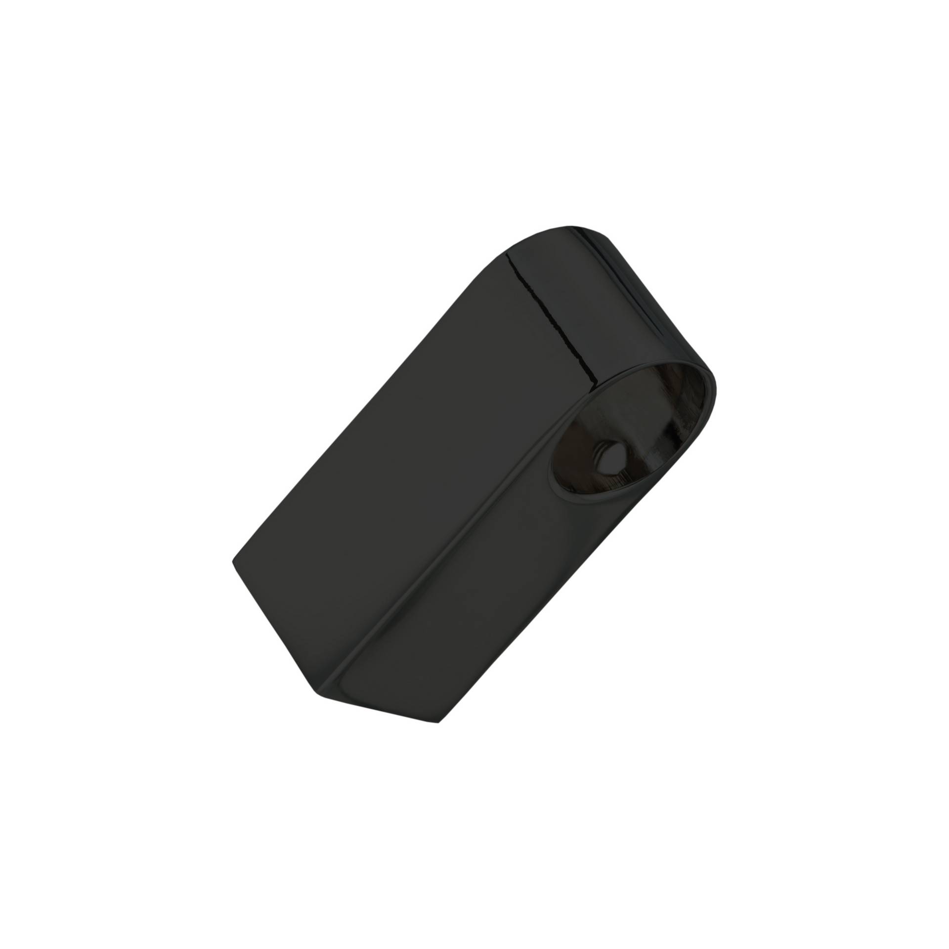 Держатель рейлинга прямой "Модерн" черный RAT-13 BL Lemax 