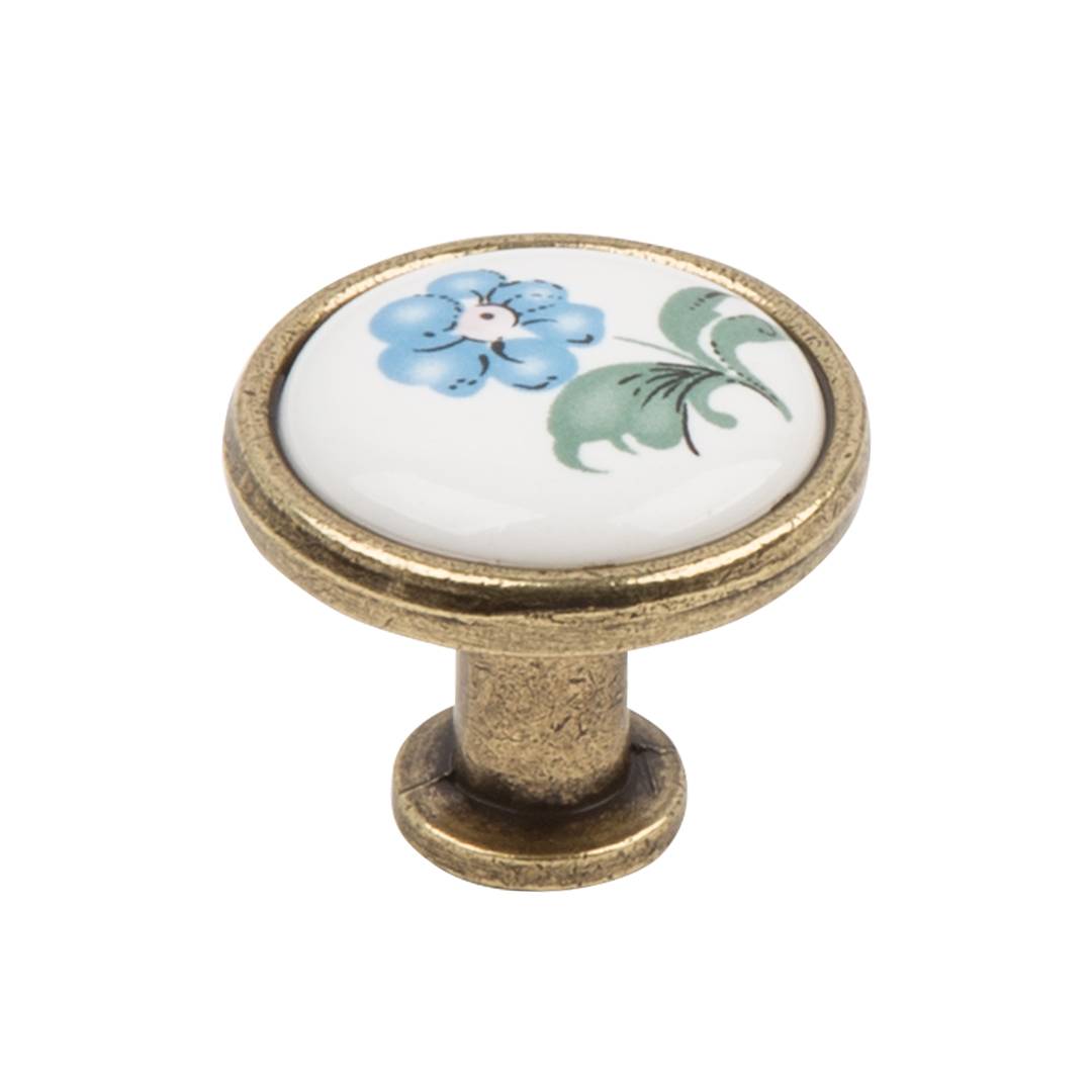 KF02-07 OAB Ручка кнопка Оксидированная бронза Керамика KERRON