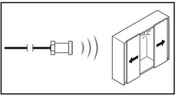 Выключатель дверного датчика (дверь открыта = свет включен, дверь закрыта = свет выключен) серебрист